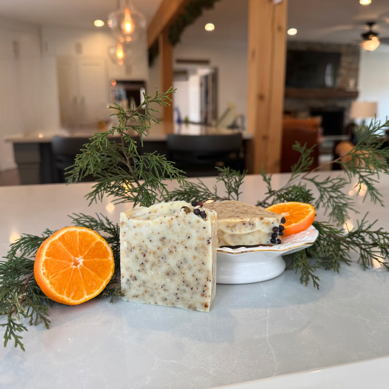 Seasonal Herbal Farm Soap - Cedar & Citrus