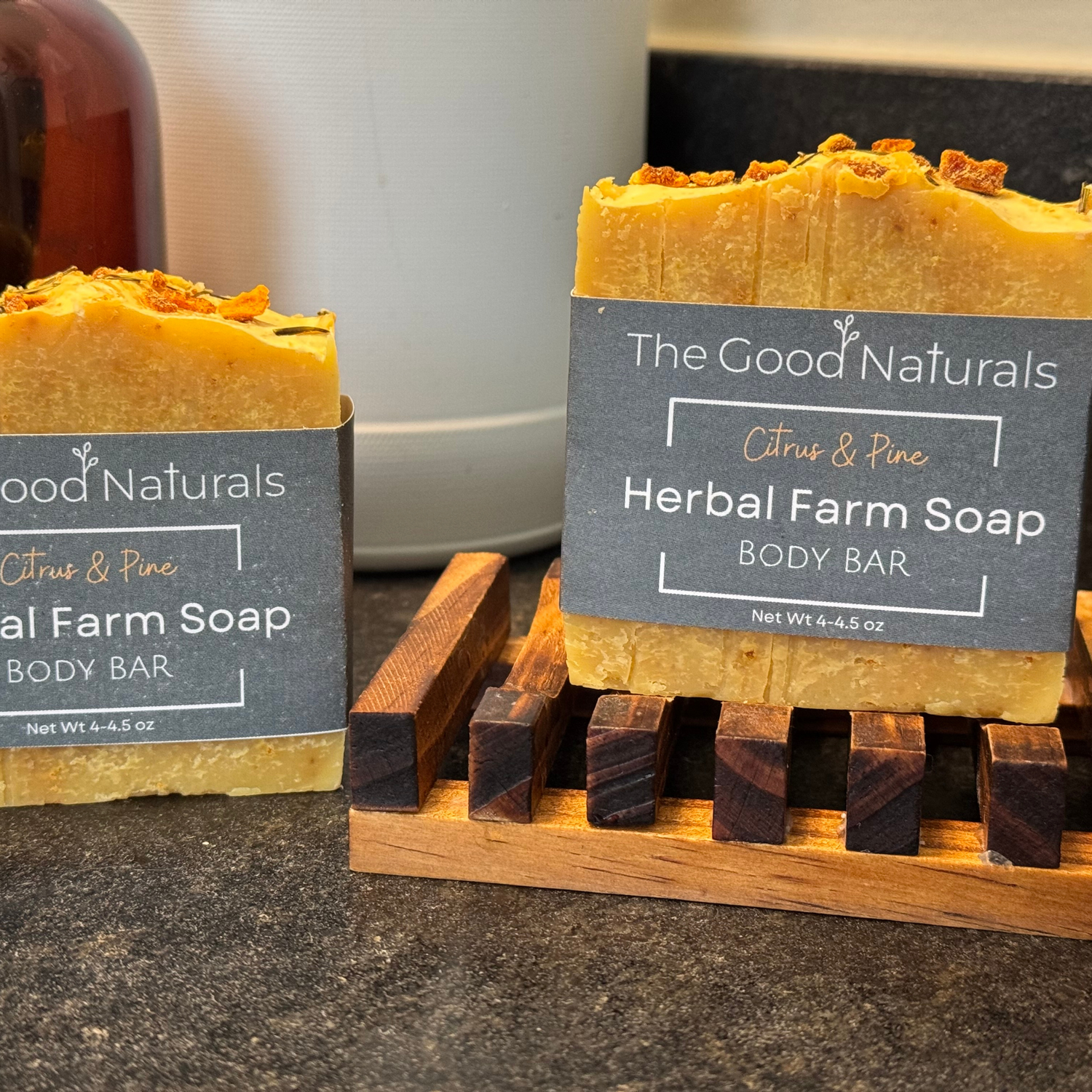 Seasonal Herbal Farm Soap - Citrus & Pine