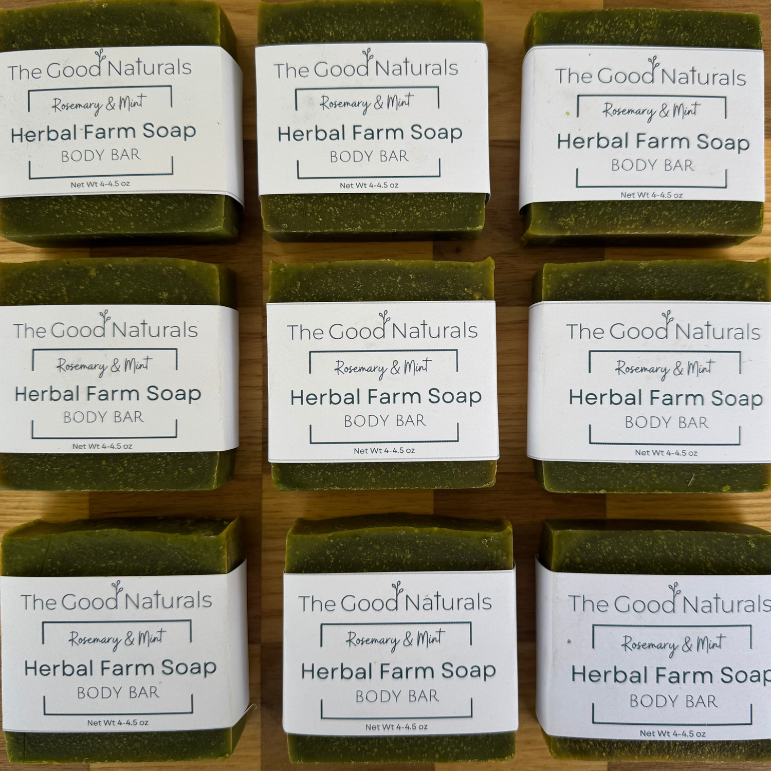 Seasonal Herbal Farm Soap - Rosemary & Mint